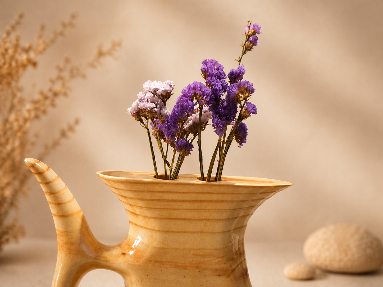 Solen Petal Pine Wooden Flower Vase in pine wood by UDSS Atelier view 4