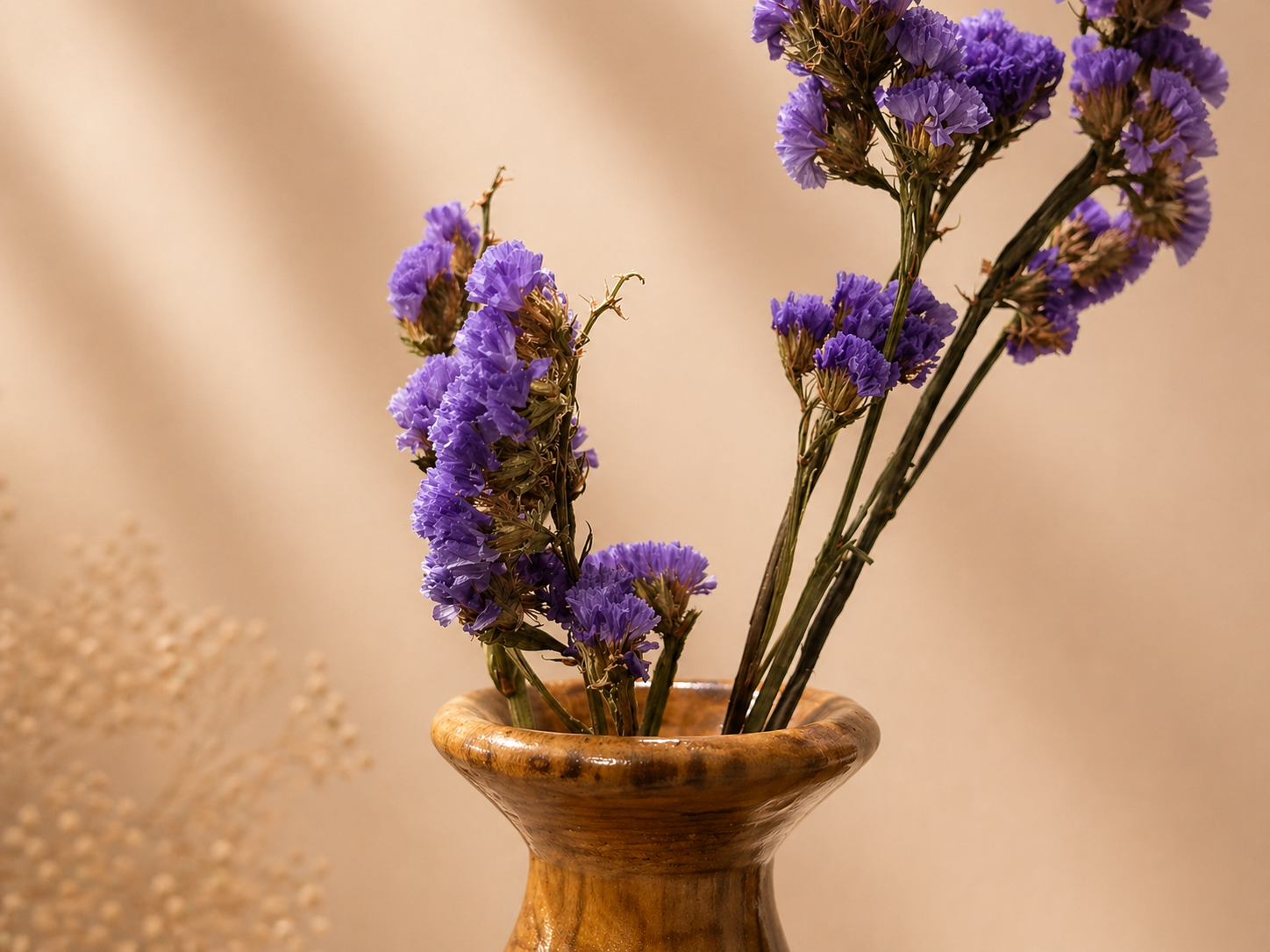 Aeris Nest Teak Wooden Flower Vase in teak wood by UDSS Atelier gallery 4