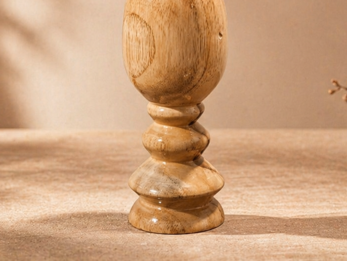 Noemi Arch Teak Wooden Flower Vase in teak wood by UDSS Atelier gallery 4