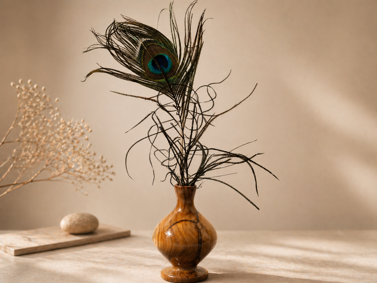 Tavian Bloom Teak Wooden Flower Vase in teak wood by UDSS Atelier gallery 3