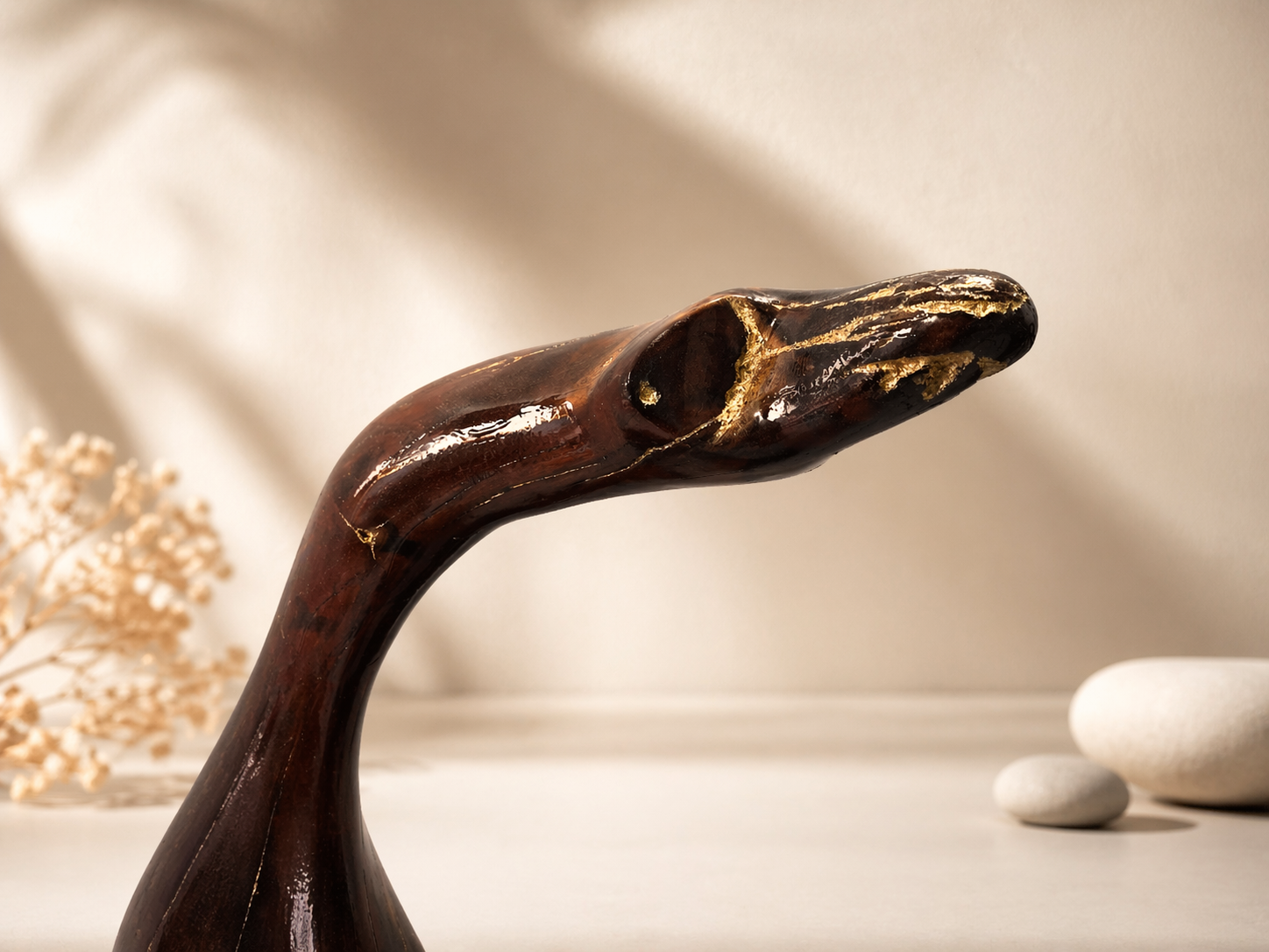Kestrel Form Natural Wood Sculpture in live-edge natural wood by UDSS Atelier view 1