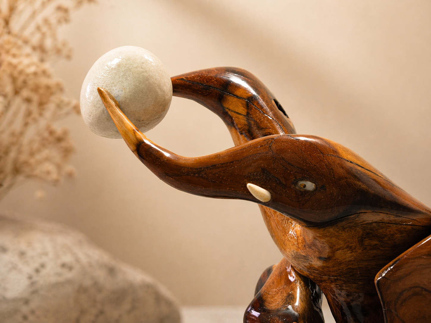 Stonehaven Root Natural Wood Sculpture in live-edge natural wood by UDSS Atelier view 2